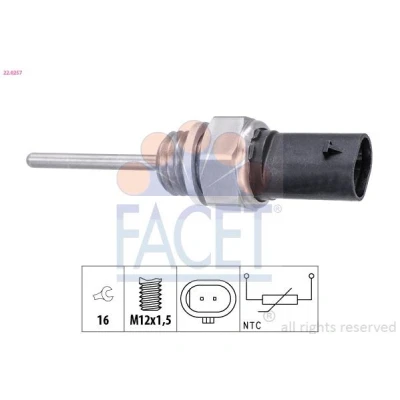 Bilde av FACET 22.0257 Sensorer AUDI: A4 B8 Avant, Q5, A6 C7 VOLKSWAGEN: Tiguan I, Polo V Hatchback, II, SKODA: Octavia 3 Combi