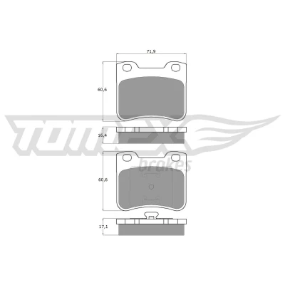 Bilde av TOMEX brakes TX 11 96 Bremseklosser framaksel