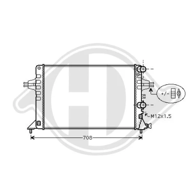 Bilde av DIEDERICHS DCM2680 Radiator 600 375 26 Climate