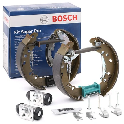 Bilde av BOSCH 0 204 114 654 bremsesett, trommebremse med tilbehør, hjulsylinder brems TOYOTA: Yaris II Hatchback