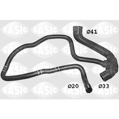 Bilde av SASIC SWH6719 Radiatorslange nedre venstre OPEL: Corsa C Hatchback