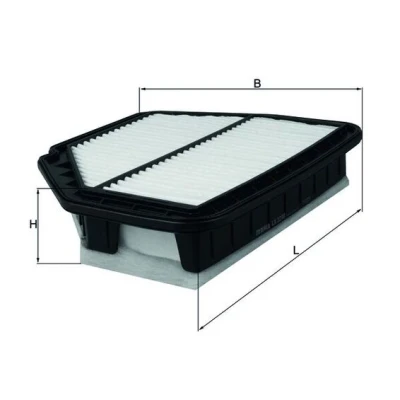 Bilde av MAHLE ORIGINAL LX 3298 Luftfilter 66,0 229 285 Filterinnsats OPEL: Antara, CHEVROLET: Captiva