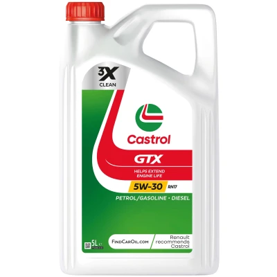 Bilde av Castrol GTX RN17 5W 30 5l Motorolje 15CC30 BMW: X5, 3 Sedan, 5 Touring, MERCEDES BENZ: A Klasse, S Klasse Sprinter 3.5 T Minibuss