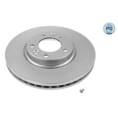 Bilde av MEYLE 11 15 521 0038/PD Bremseskiver framaksel 283 26 5 108 ventilert Sink lamell belagt med skruer PD Quality PEUGEOT: 508 I SW, 607 Sedan