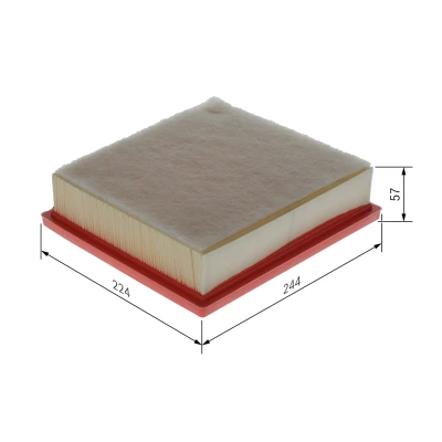 Bilde av BOSCH F 026 400 737 Luftfilter 65 224 244 Filterinnsats MITSUBISHI: L200 / Triton V Pick up, FIAT: Fullback up