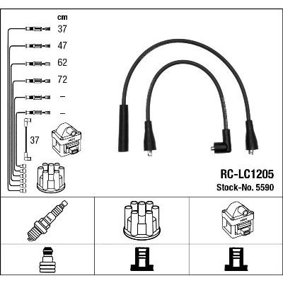 Bilde av NGK 5590 Pluggledninger 5