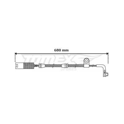 Bilde av Slitasjevarsler, bremseklosser TOMEX Brakes TX 30 46