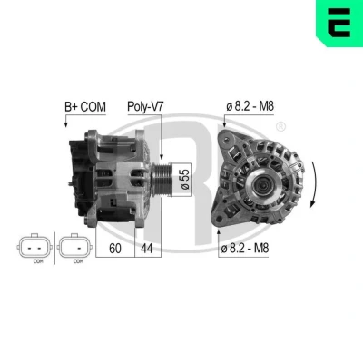 Bilde av ERA 210696A Dynamo 14V 90A