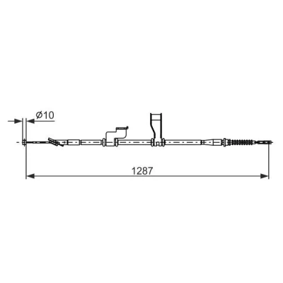 Bilde av BOSCH 1 987 482 905 Bremsekabel 1287, 1140