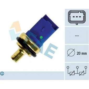 Bilde av Sensor, kjølemiddeltemperatur, citroën,fiat,peugeot, 1338 C0, 1338.C0, 96.335.188, 96.335.188.80, 9633518580, 9633518880