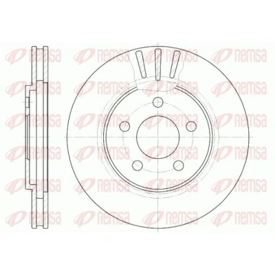 Bilde av REMSA 6947.10 Bremseskiver framaksel 260, 260 23 5 ventilert CHRYSLER: Stratus Cabrio