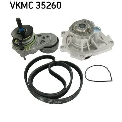 Bilde av SKF VKMC 35260 Vannpumpe + kileremsett med tetning OPEL: Meriva A
