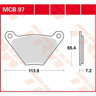 Bilde av TRW Organic Allround MCB97 Bremseklosser