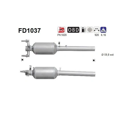 Bilde av Dieselpartikelfilter, mercedes benz viano [w639], vito / mixto skåp buss 6394906181