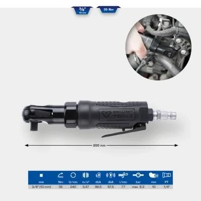 Bilde av Skralleskrutrekker (trykkluftdrevet) KS TOOLS BT160602