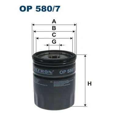 Bilde av FILTRON OP 580/7 Oljefilter 13/16 16 UNF Påskruingsfilter LAND ROVER: Freelander I SUV, SUV Cabrio, MG: MGF MG TF Cabrio