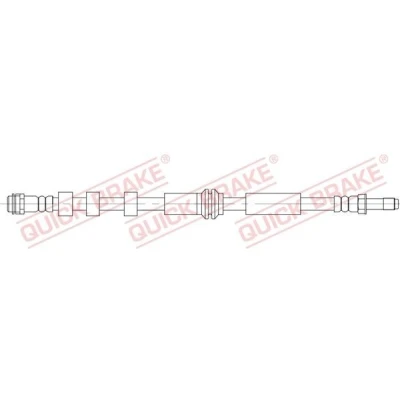 Bilde av QUICK BRAKE 32.822 Bremseslange 411 M10x1 AUDI: A4 B8 Allroad