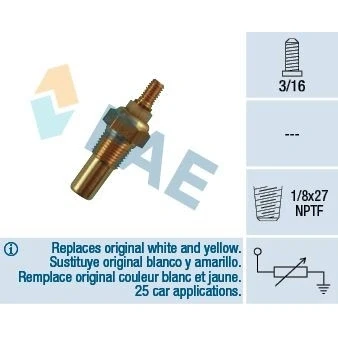 Bilde av Kjølevæsketemperatursensor, ford fiesta ii, skåp/halvkombi, transit buss, flak/chassi, skåp, 09174396, 1583836, 1