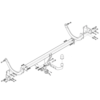 Bilde av Tilhengerfeste, standard Citro c5 iii break (rw_), citroën