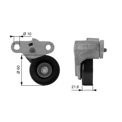 Bilde av GATES T38159 Strammerull FleetRunner Micro V Stretch Fit CHEVROLET: Tahoe, HUMMER: H2 SUV