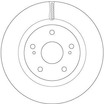 Bilde av TRW DF6576 Bremseskiver 285 24 5 114,3 ventilert spraylakkert SUZUKI: SWIFT