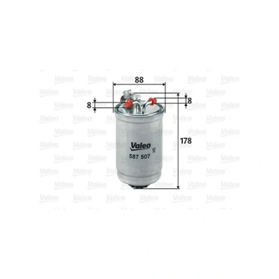 Bilde av VALEO 587507 Drivstoffilter ledningsfilter 8 VOLKSWAGEN: TRANSPORTER 4, GOLF 3, 4 Bus, SEAT: Alhambra I, SKODA: Felicia 1 Pickup