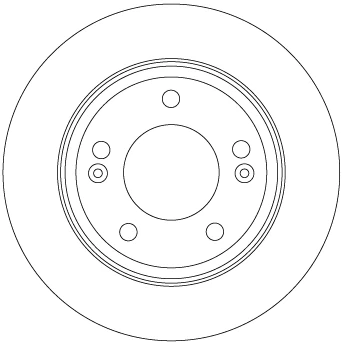 Bilde av TRW DF6937 Bremseskiver 262 9,9 5 114,3 fullt ut spraylakkert HYUNDAI: Ioniq, KIA: Niro