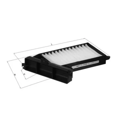 Bilde av MAHLE ORIGINAL LA 384 Kupéfilter Partikkelfilter 276,2 177 56,0 MITSUBISHI: Galant 6