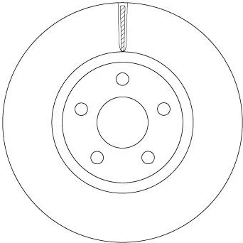 Bilde av TRW DF6810S Bremseskiver 300 28 5 108 ventilert spraylakkert FORD: S Max Mk2, Galaxy Mk3 MPV
