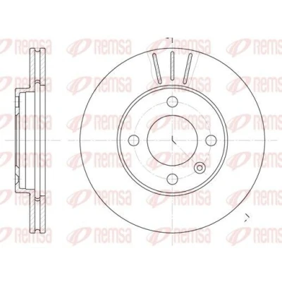 Bilde av REMSA 6084.10 Bremseskiver framaksel 239, 239 20 4 ventilert VOLKSWAGEN: GOLF 3, 2, 1, AUDI: 100 C3 Sedan, 80 B3, Coupe B2