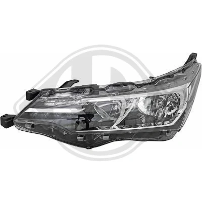 Bilde av DIEDERICHS 6660183 Frontlykter venstre LED, HB3, H11 med kjørelys (LED) motor for høydejustering hovedlys