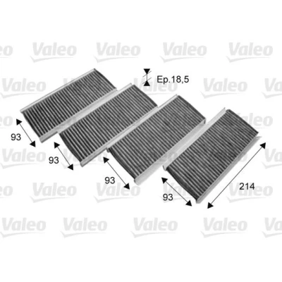 Bilde av VALEO CLIMFILTER PROTECT 715712 Kupéfilter Karbonfilter 214 93 19 BMW: 3 Sedan, Coupé, Cabrio