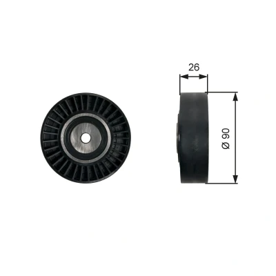 Bilde av GATES T36461 Styrerulle FleetRunner Micro V Stretch Fit