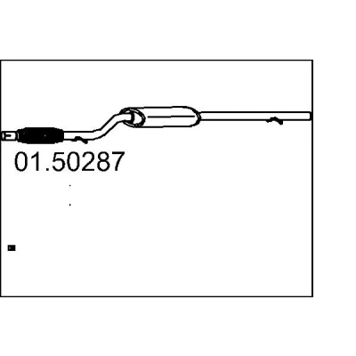 Bilde av Midtre eksospotte MTS 01.50287