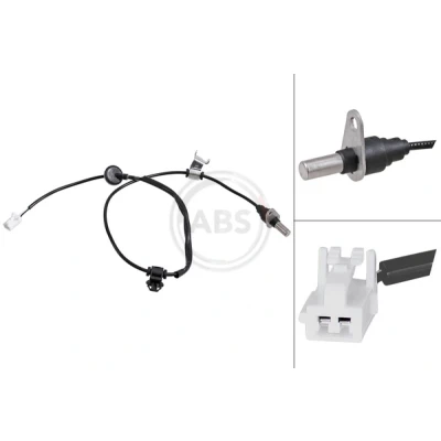 Bilde av A.B.S. 32208 ABS sensor aktiv 750mm hvit MAZDA: MX 5 III (NC) 2.0, 1.8 2005 2014