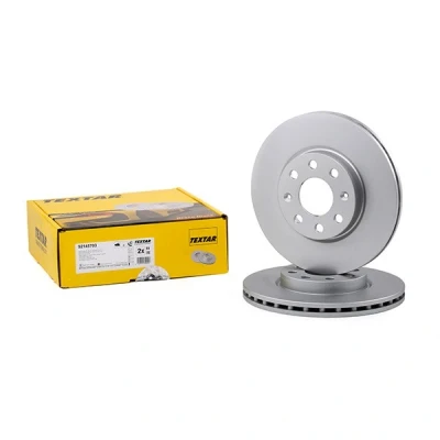 Bilde av TEXTAR PRO 92145703 Bremseskiver 257 22 04/08 100 innvendig ventilert belagt uten hjulfestebolt, hjulnav OPEL: Corsa D Hatchback
