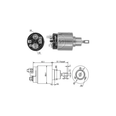 Bilde av Magnetbryter, starter, bmw,fiat,peugeot,saab,volvo, 12 41 1 273 228, 13635461, 75 27 856