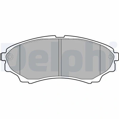 Bilde av DELPHI LP2036 Bremseklosser med akustisk slitasjevarsel antihyle blikk tilbehør FORD: Ranger Mk2, MAZDA: BT 50 Pick up