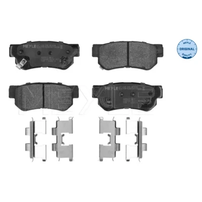 Bilde av MEYLE 025 235 4314/W Bremseklosser ORIGINAL Quality bakaksel med akustisk slitasjevarsel antihyle blikk tilbehør HYUNDAI: Tucson, Santa Fe I