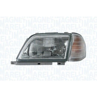 Bilde av MAGNETI MARELLI 710301090121 Frontlykter venstre H4, PY21W Halogen transparent med blinklys for høyrekjøring uten motor høydejustering hovedlys