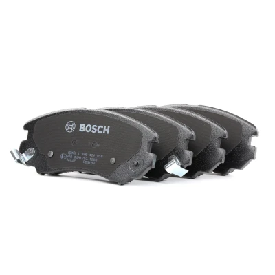 Bilde av BOSCH 0 986 424 815 Bremseklosser Low Metallic med akustisk slitasjevarsel antihyle blikk, montageanvisning HYUNDAI: Tucson, Coupe II