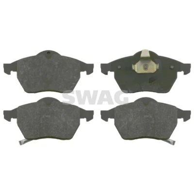 Bilde av SWAG 57 91 6513 Bremseklosser framaksel med akustisk slitasjevarsel kolbleklips SAAB: 9 5 Stasjonsvogn, 3 Hatchback, 900 II Hatchback