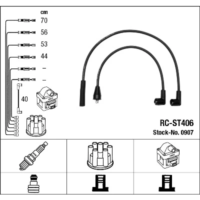 Bilde av NGK 0907 Pluggledninger 5