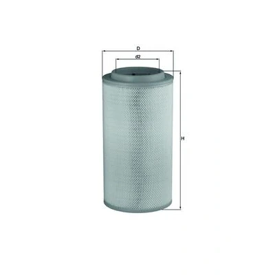Bilde av MAHLE ORIGINAL LX 1734 Luftfilter 530,0 267,0 Filterinnsats
