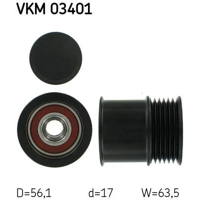 Bilde av SKF VKM 03401 Frihjul Dynamo 63,5