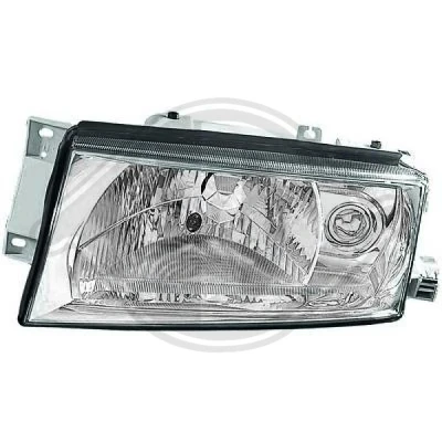 Bilde av DIEDERICHS 7830181 Frontlykter venstre H4 med motor for høydejustering hovedlys SKODA: Octavia 1 Combi