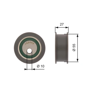 Bilde av GATES T42042A Strammerull, tannrem Tru Power