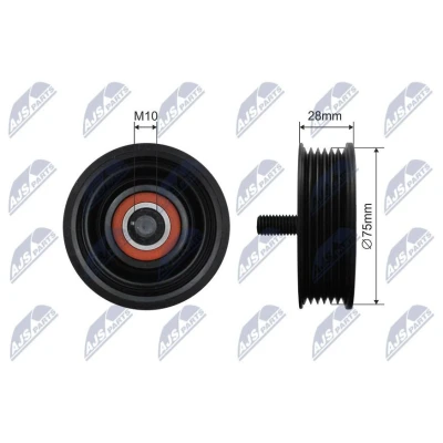Bilde av Styrerulle kilerem, jaguar,land rover, 4R8Q19A216AC, 4R8Q 19A216 AC, C2 C22 802, C2C22802, LR0 57467, LR057467