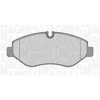 Bilde av MAGNETI MARELLI 363916060298 Bremseklosser klargjort for slitasjeindikator MERCEDES BENZ: Vito Minibuss, Tourer, Sprinter 3.5 T Van