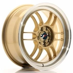 Bilde av Japan Racing JR7 Gold Machined LIP 7x15 4/100 ET38 B73.1